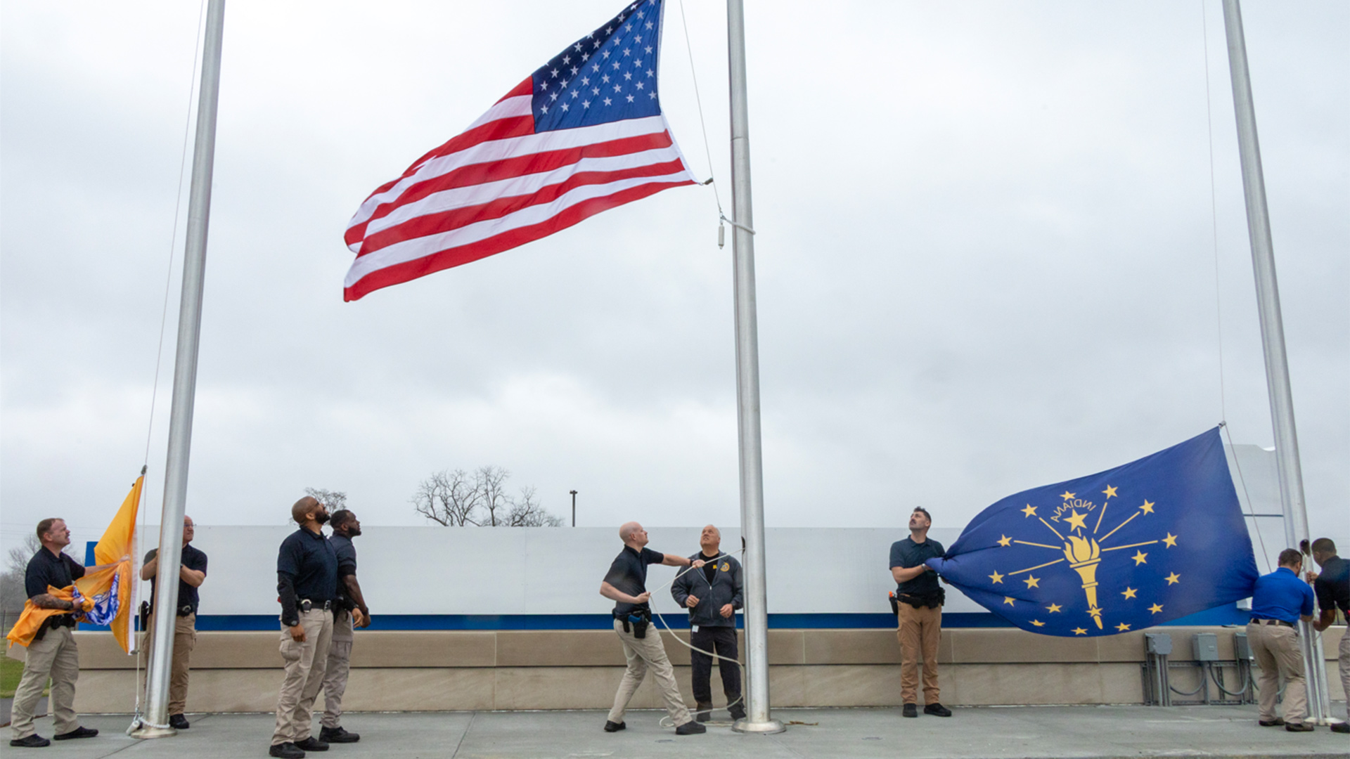 First Flag Raising Marks Milestone at New ILEA Entrance